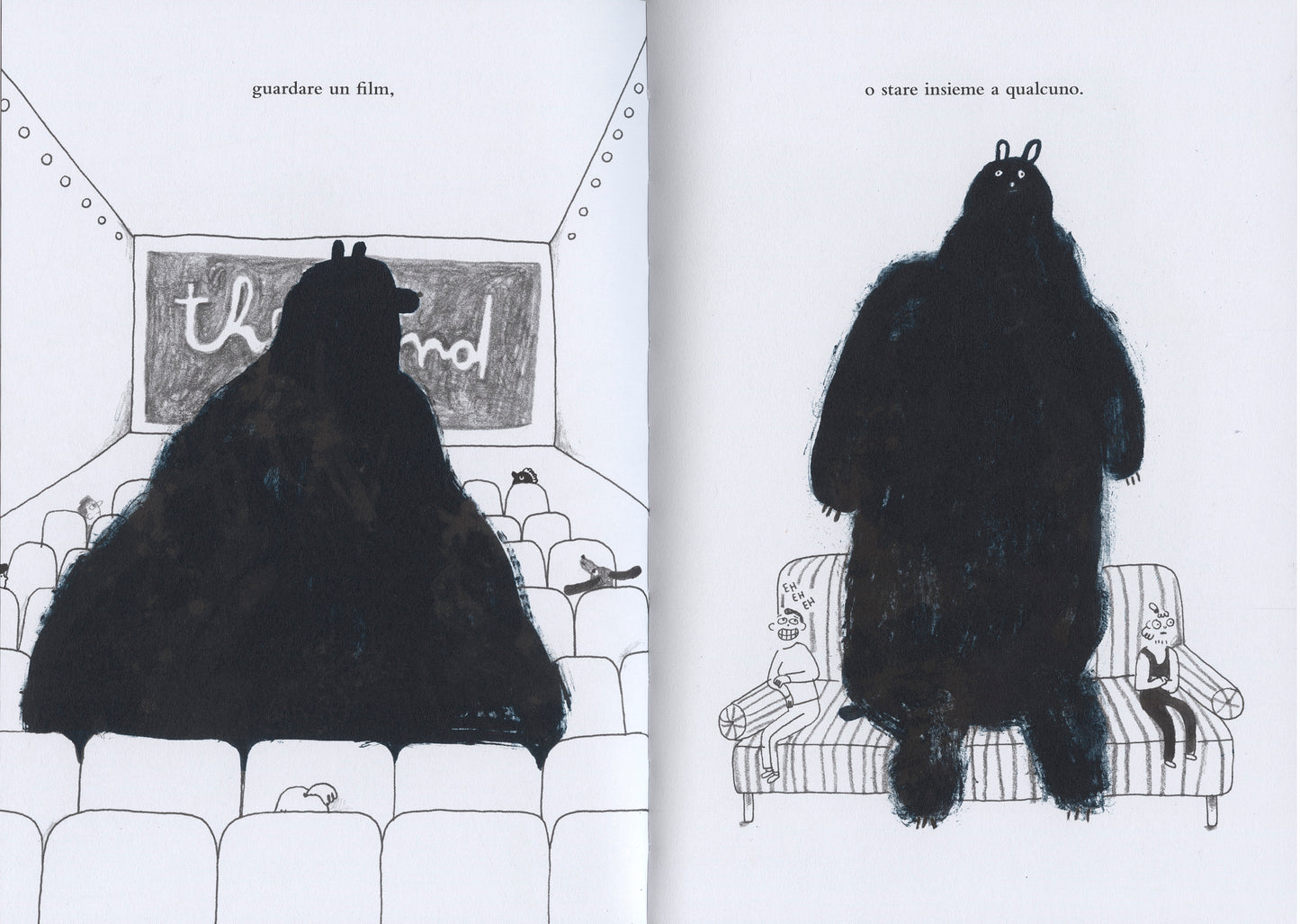 Un orso sullo stomaco