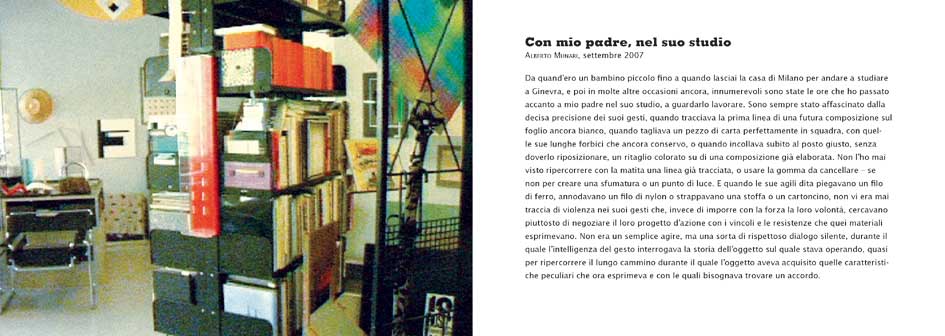 Nello studio con Munari