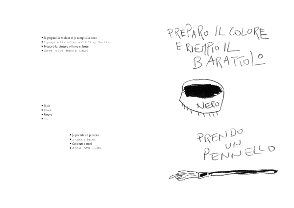 Il punto la linea il gatto