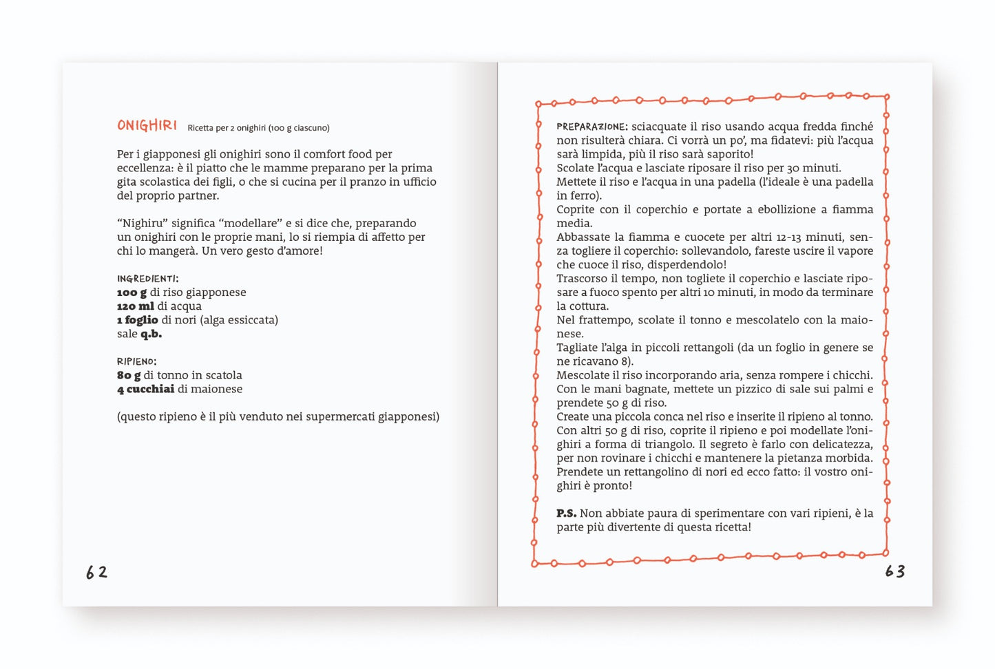 Il menu di Yocci