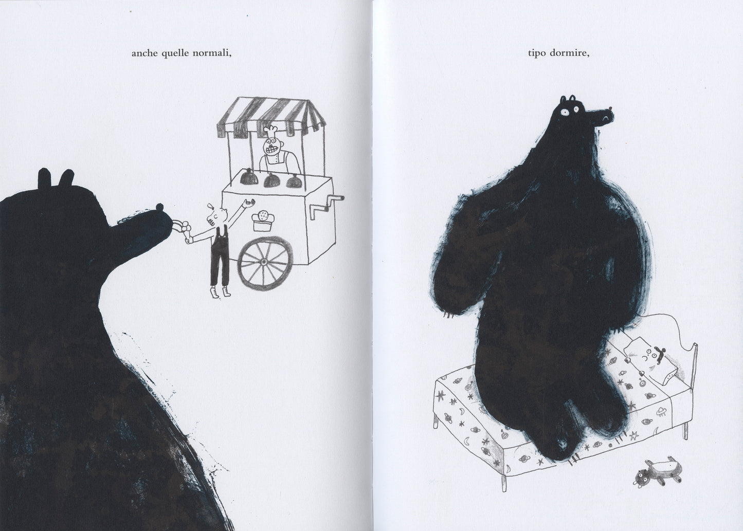 Un orso sullo stomaco