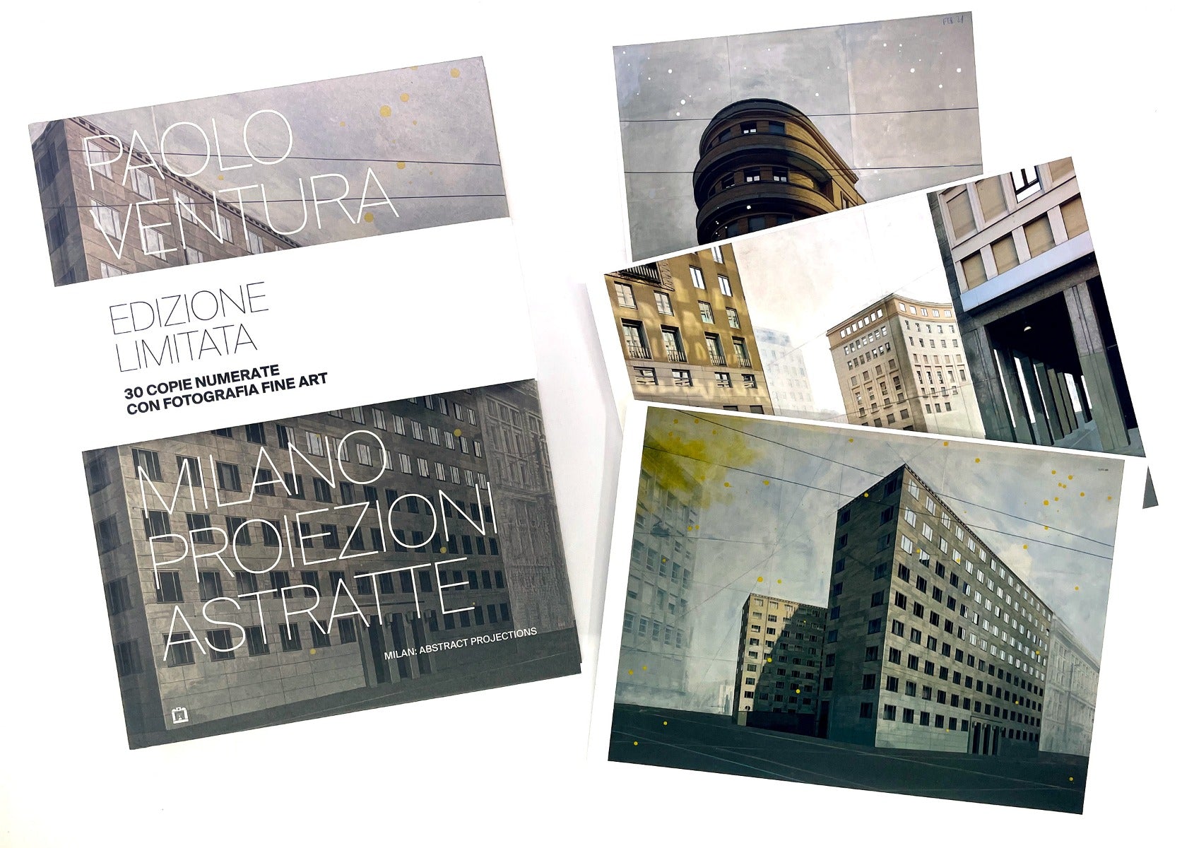 Milano Proiezioni Astratte - Libro con foto autografata